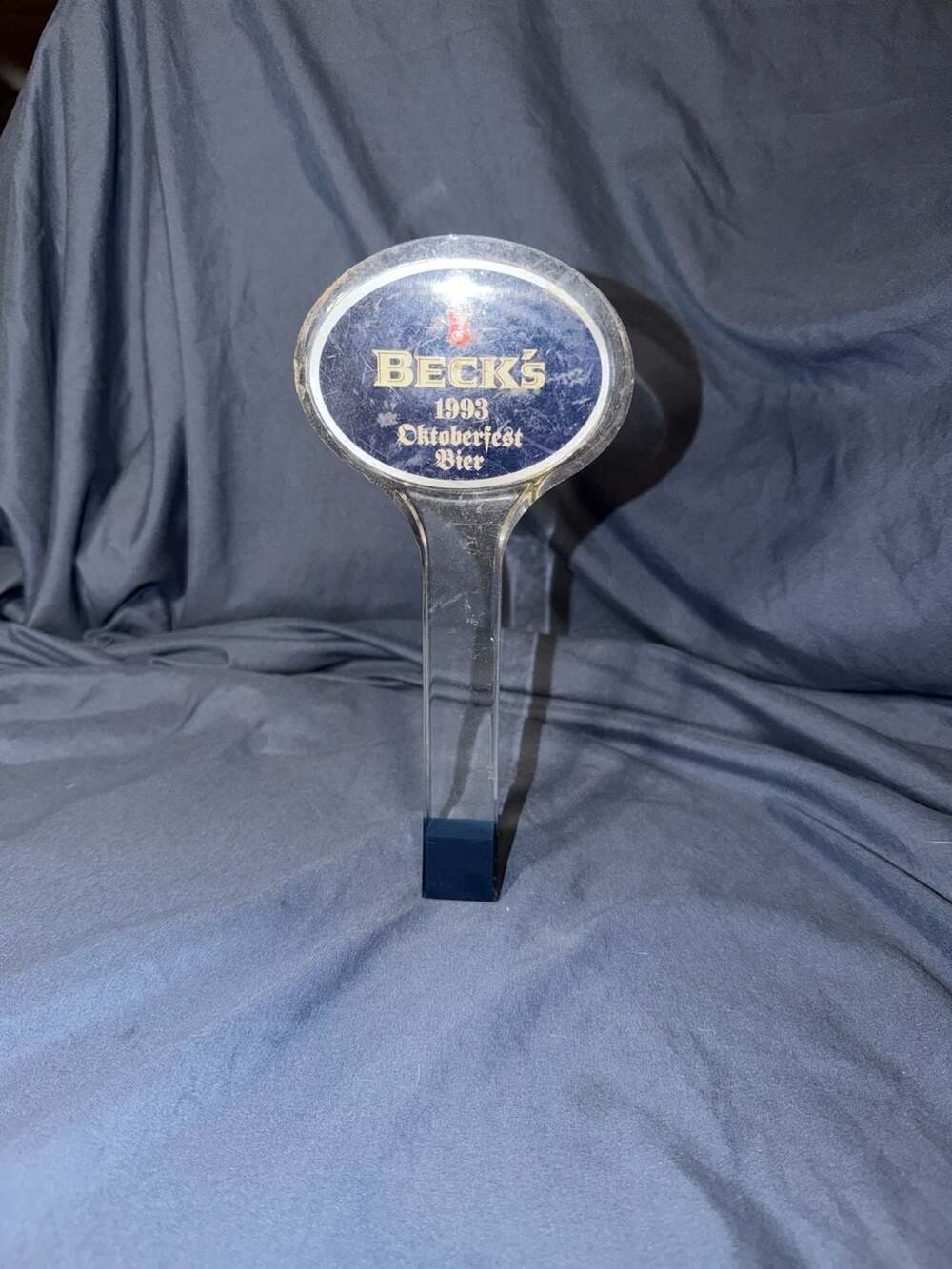 Beck's Vintage 1993 Oktoberfest Bier Lucite Beer Tap Handle